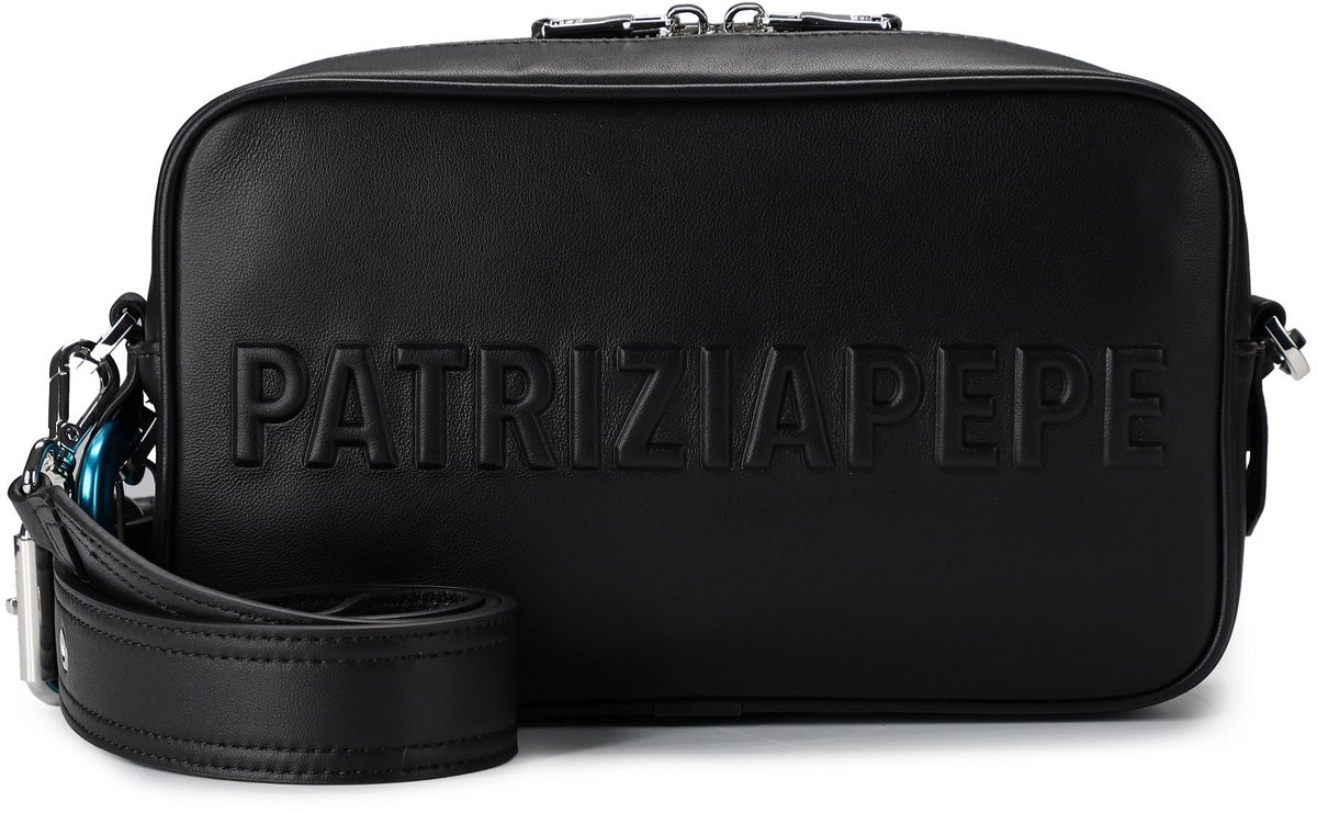 Patrizia Pepe Schoudertas Leer 24 cm - Dames - nero