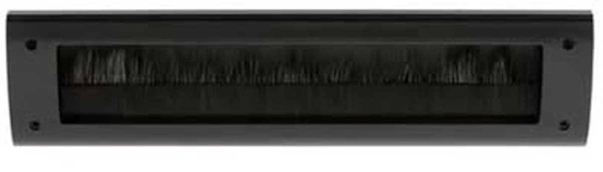 Avenue Brievenbus Briefplaat Binnen Zonder Klep - Kunststof - Zwart - 35x12x4cm