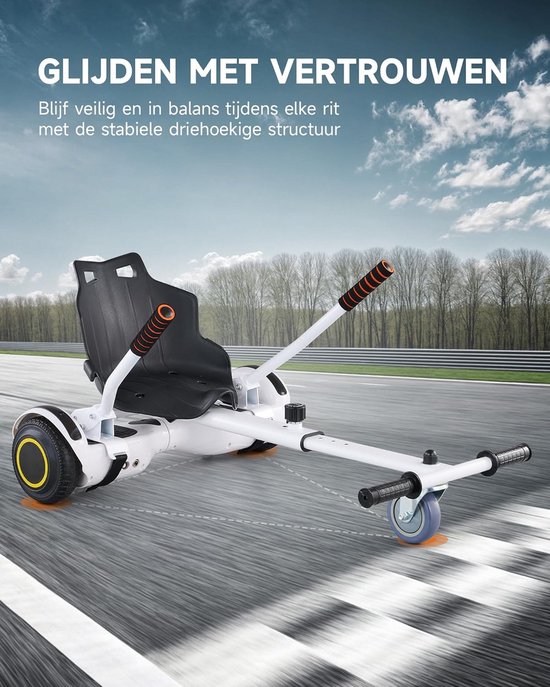 Hoverkart Stoel voor Hoverboard - Verstelbaar Zitje voor Volwassenen en Kinderen — afbeelding 4