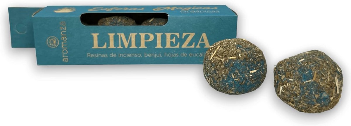 Set van 4 Handgemaakte Wierookballen voor Huiszuivering - Hars, Balsem en Eucalyptus