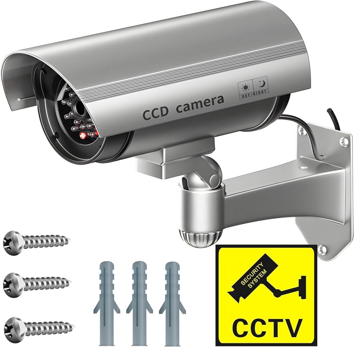 Roteerbare Dummy Beveiligingscamera voor Binnen en Buiten met Knipperende LED