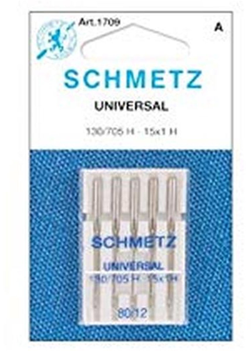 Universele Naald voor Naaimachine - Premium Kwaliteit 5 Pack 130/705 H (80/12)