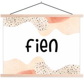 Porte-affiche avec affiche - Affiche scolaire - Fien - Pastel - Fille - 60x45 cm - lattes vierges