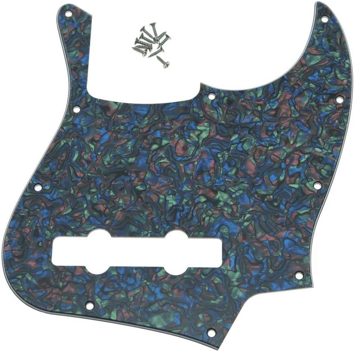 5 String J Bass Pickguard - Abalone Pearl Scratch Plate