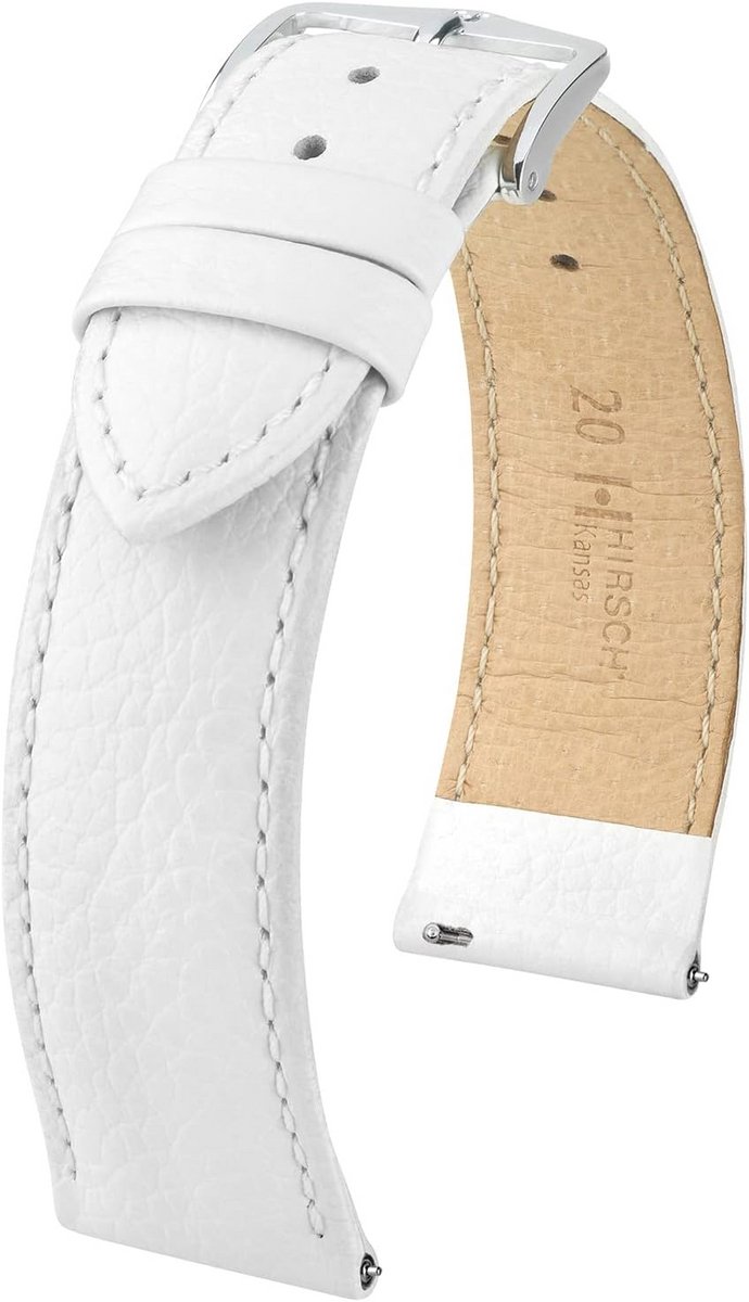 Horlogebandje Kansas - Echt Kalfsleer - Buffel Reliëf - Voor Dames en Heren