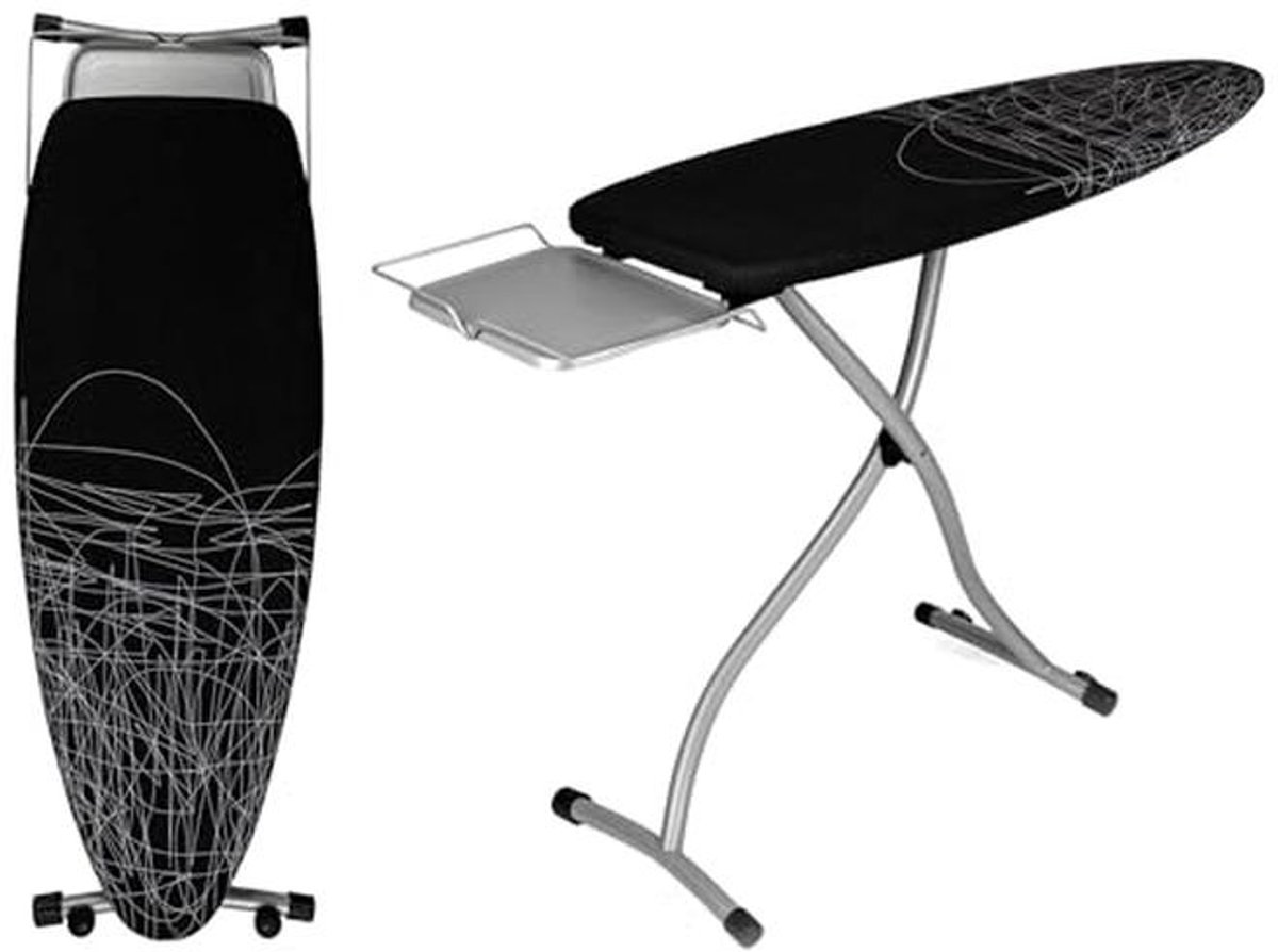 Verstelbare Strijkplank met Antislip Voeten en Vloerbeschermers - 130 x 47 cm