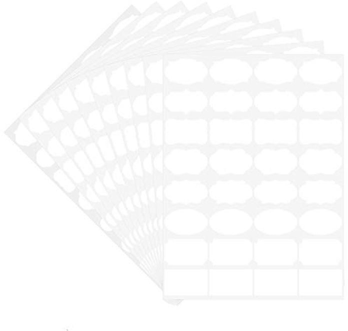 Verwijderbare Vriezer Voedsellabels - 320 Stuks Zelfklevende Etiketten voor Voedselopslag