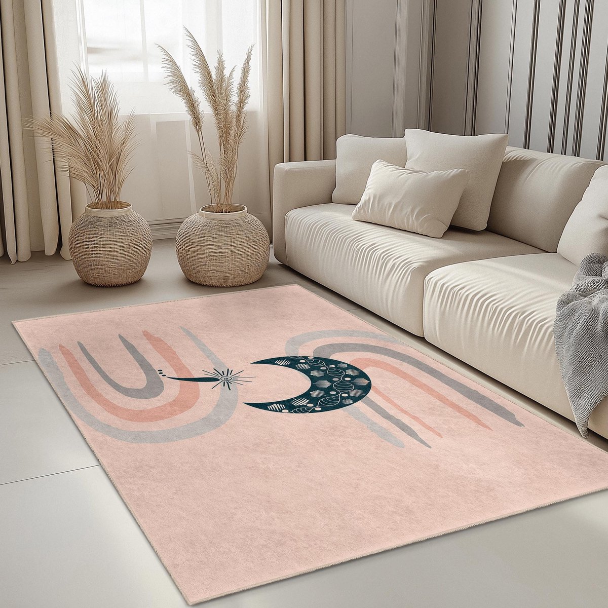 Mila Home - Tapijt Vloerkleed Rechthoek - Wasbaar - Antislip - OEKO-TEX Gecertificeerd - Voor Woonkamer, Slaapkamer, Keuken & Hal -531 2