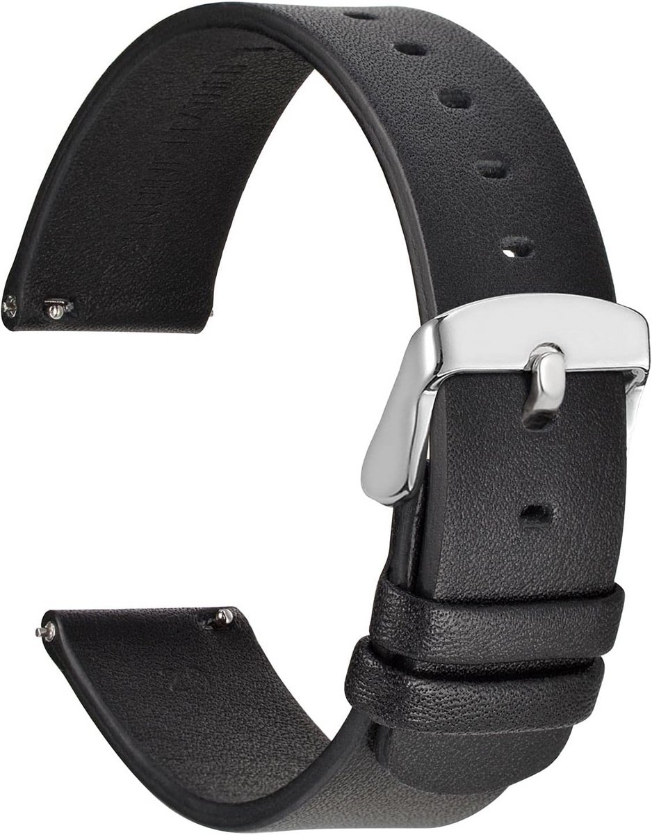 Dunne Lederen Horlogeband Vervanging - Unisex - 18mm, 20mm, 22mm - Top Grain Leer