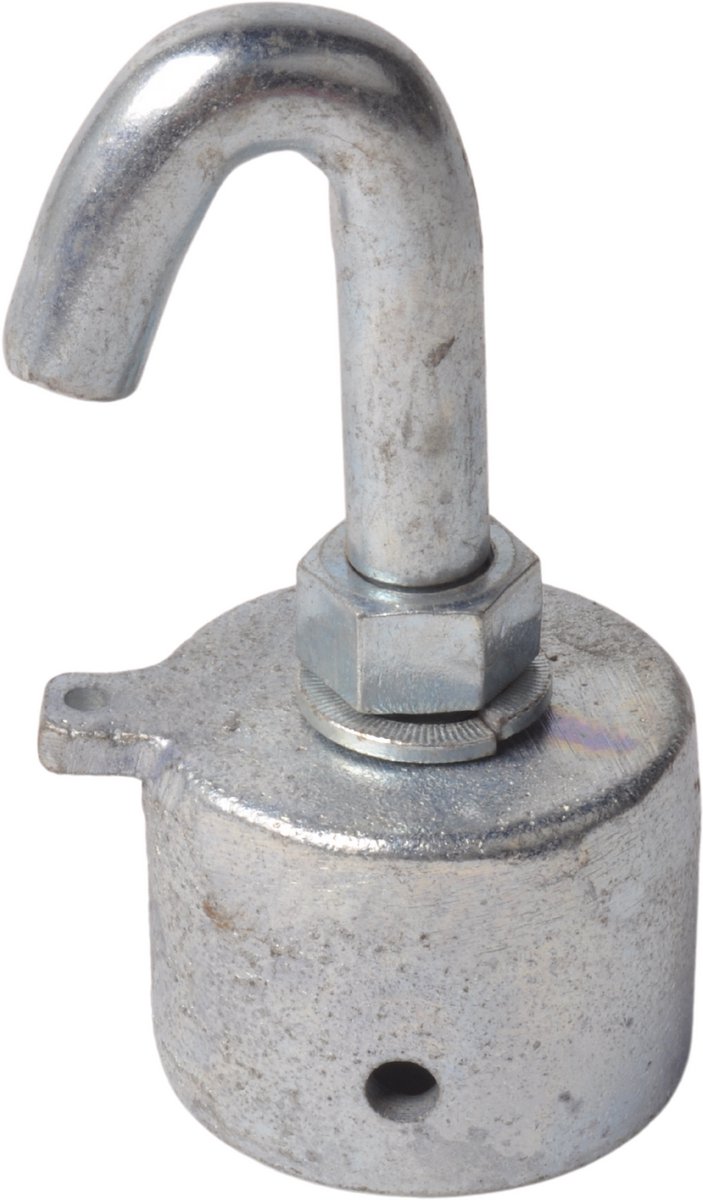 Eindstuk borststang paardentrailer 53x43 mm - ronde haak