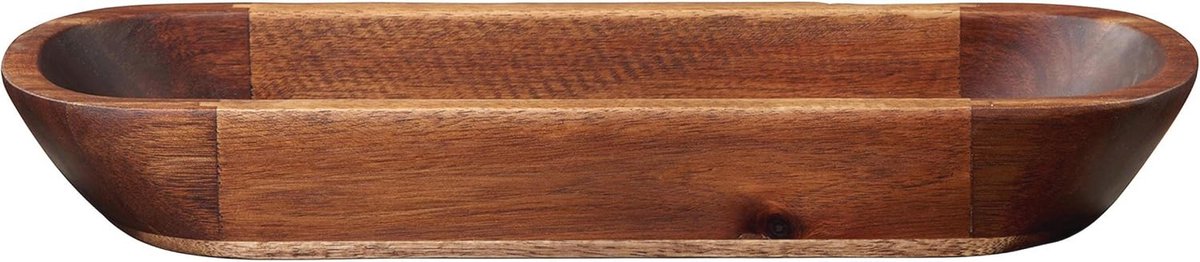 Ovale houten schaal - 38 cm - Perfect voor brood en snacks
