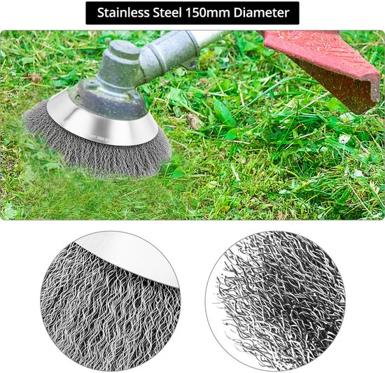 Onkruidborstel 200 x 25.4MM voor Grastrimmer en Bosmaaier — afbeelding 5
