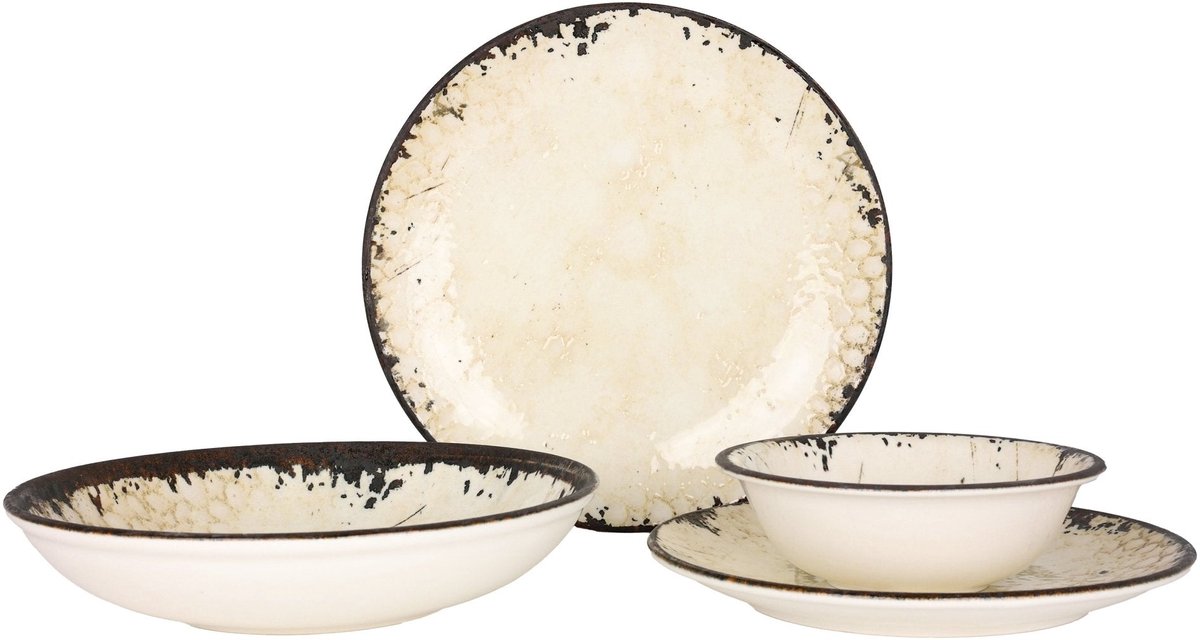 Rinart Serviesset (Large) - Mega - 24 delig - 6 persoons - Porselein