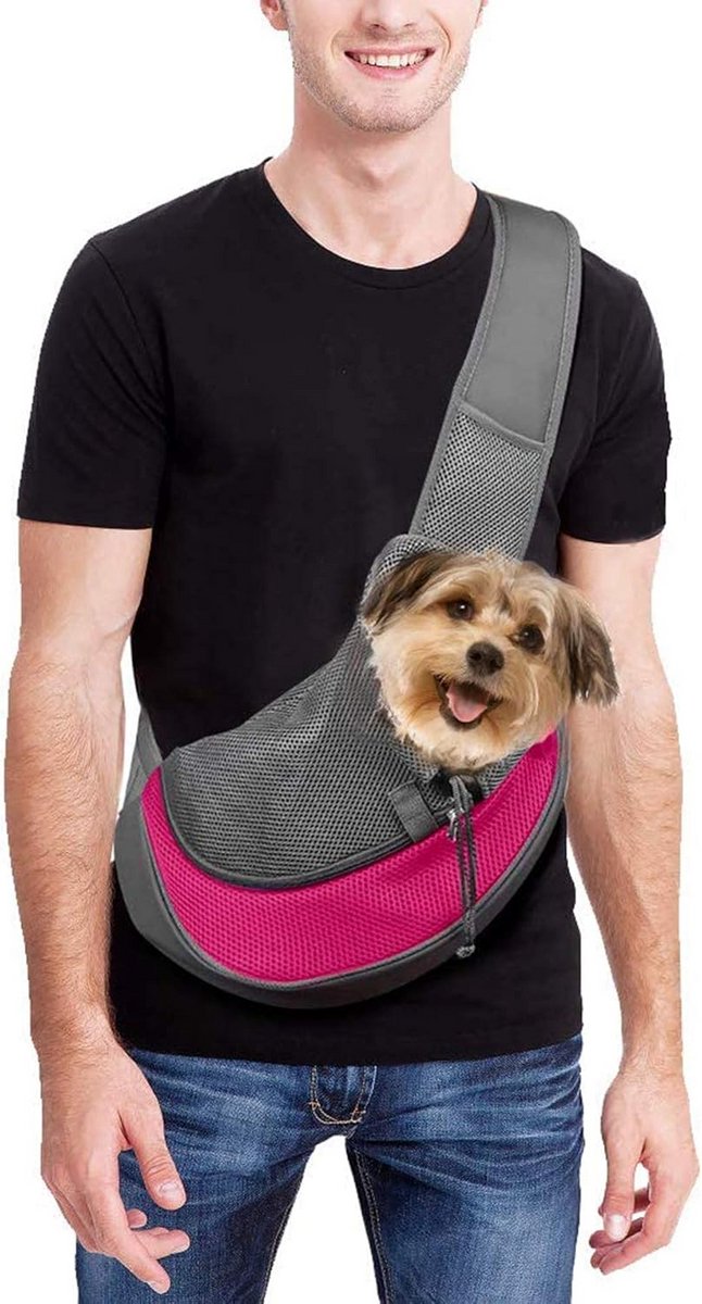 Verstelbare Draagdoek voor Kleine Hond en Puppy - Comfortabele Schoudertas voor Dieren