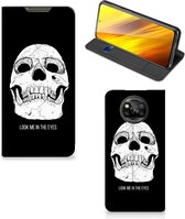 Étui pour téléphone portable Xiaomi Poco X3 | Poco X3 Pro Bookcase Skull Eyes