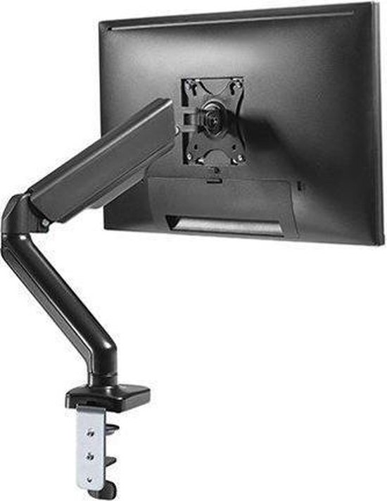 Atlantis P022-MA10-C012 GAS Lift Houder en arm voor pc-monitor van 13 tot 30 inch, max. 9 kg, in hoogte verstelbaar, zwenkbaar. Kanteling /- 45°, Pivot /- 180°, 360° rotatie en rotatie 180° Vesa