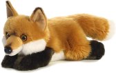 Pluche oranje vos knuffel van 28 cm - kinder speelgoed dieren knuffels - Vossen