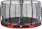 EXIT Elegant inground trampoline rond ø366cm - rood