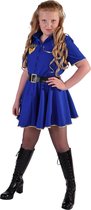 Magic Design Jurk Politie Meisjes Polyester Blauw Maat 140