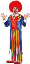 Fiestas Guirca Verkleedpak Clown Heren Polyester Rood/blauw Mt L