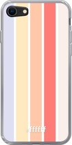 6F hoesje - geschikt voor iPhone 8 - Transparant TPU Case - Vertical Pastel Party #ffffff