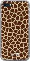 6F hoesje - geschikt voor iPhone SE (2020) - Transparant TPU Case - Giraffe Print #ffffff