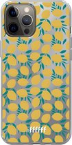 6F hoesje - geschikt voor iPhone 12 Pro Max -  Transparant TPU Case - Lemons #ffffff