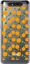 6F hoesje - geschikt voor Samsung Galaxy A80 -  Transparant TPU Case - Oranges #ffffff