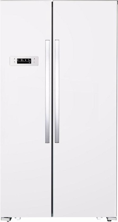 Koelkast: Exquisit SBS130-4A+ - Amerikaanse koelkast - Wit, van het merk Exquisit