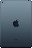 Achterkant van een spacegrijze iPad mini met het Apple-logo.