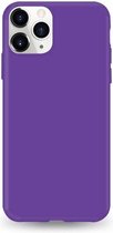 Huawei Psmart 2020 siliconen hoesje - Paars - shock proof hoes case cover - Telefoonhoesje met leuke kleur -