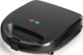 Tosti Ijzer - Tosti Apparaat - Aigi Rubo - Contactgrill 3 in 1 - CoolTouch Hendel - Zwart