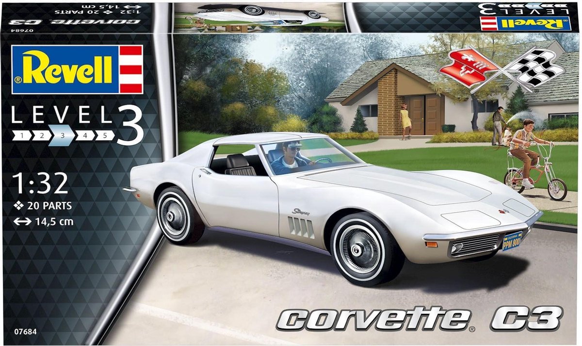 Corvette C3 Revell - schaal 1 -32 - Bouwpakket Revell Voertuigen