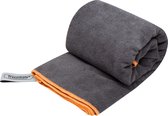 TravelSafe Microvezel Terry handdoek XL – grijs/oranje
