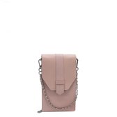 MŌSZ Saffiano Dames Telefoontasje / Crossbody / Phonebag - Leer- Roze