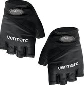 Vermarc Sports Fietshandschoenen Vermarc Vs19 Basic Zwart/Wit - Maat: L, Kleur: Zwart