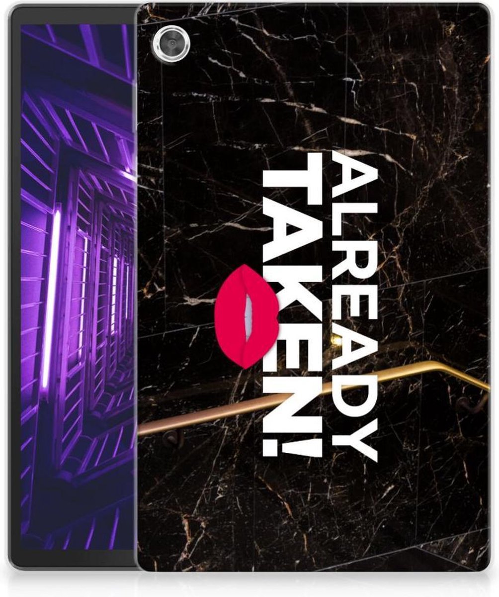 Lenovo Tab M10 Plus Back cover met naam Already Taken Black