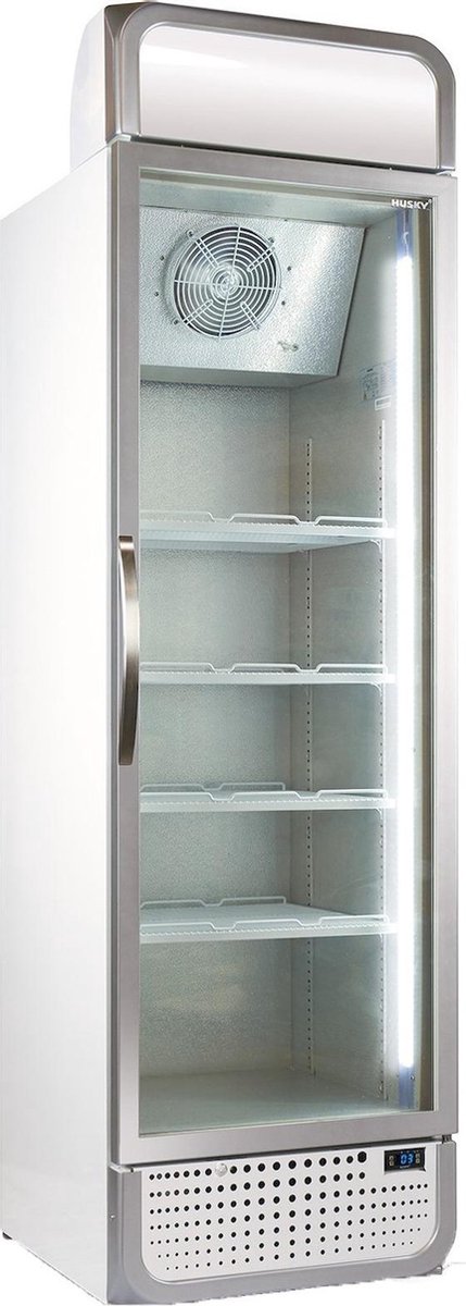 Husky C5PRO-H-HU - Horeca Koelkast - Met Display - 485 Liter - Met Glazen Deur - Zilver