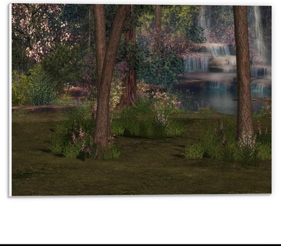 Forex - Schilderij van Landschap met Water - 40x30cm Foto op Forex