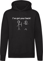 I got your back | sweater | vriendschap | kameraad | vertrouwen | cadeau | humor | unisex | capuchon