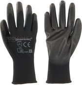 Silverline PU Handschoen met zwarte handpalm Large