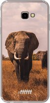 6F hoesje - geschikt voor Samsung Galaxy J4 Plus -  Transparant TPU Case - Elephants #ffffff