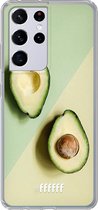 6F hoesje - geschikt voor Samsung Galaxy S21 Ultra -  Transparant TPU Case - Avocado Aficionado #ffffff