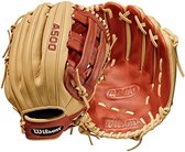 Wilson - MLB - Honkbal - A500 Honkbalhandschoen - JEUGD - Bruin/Beige - 12 inch
