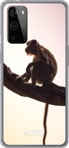 6F hoesje - geschikt voor OnePlus 9 Pro -  Transparant TPU Case - Macaque #ffffff