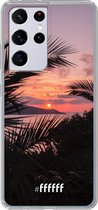 6F hoesje - geschikt voor Samsung Galaxy S21 Ultra -  Transparant TPU Case - Pretty Sunset #ffffff