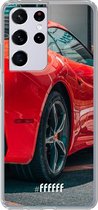 6F hoesje - geschikt voor Samsung Galaxy S21 Ultra -  Transparant TPU Case - Ferrari #ffffff
