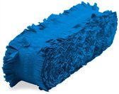 Feest/verjaardag versiering slingers blauw 24 meter crepe papier - Feestartikelen