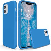 iPhone 12 Mini Hoesje - Nano siliconen Backcover - Soft TPU case met microvezel - Turquoise