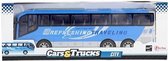 Cars & Trucks Reisbus Blauw Frictie, 32cm